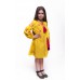 Embroidered dress for girl "Adriana" amber